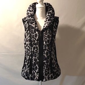 Laura Ashley Black and White Patterned Vest